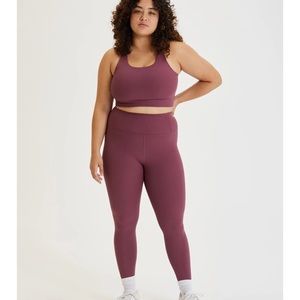 Girlfriend Collective compressed ribbed legging and bra set